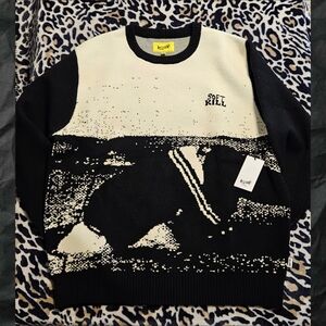 Soft Kill X Welcome Skateboards Canary Yellow XXL Knit Sweater